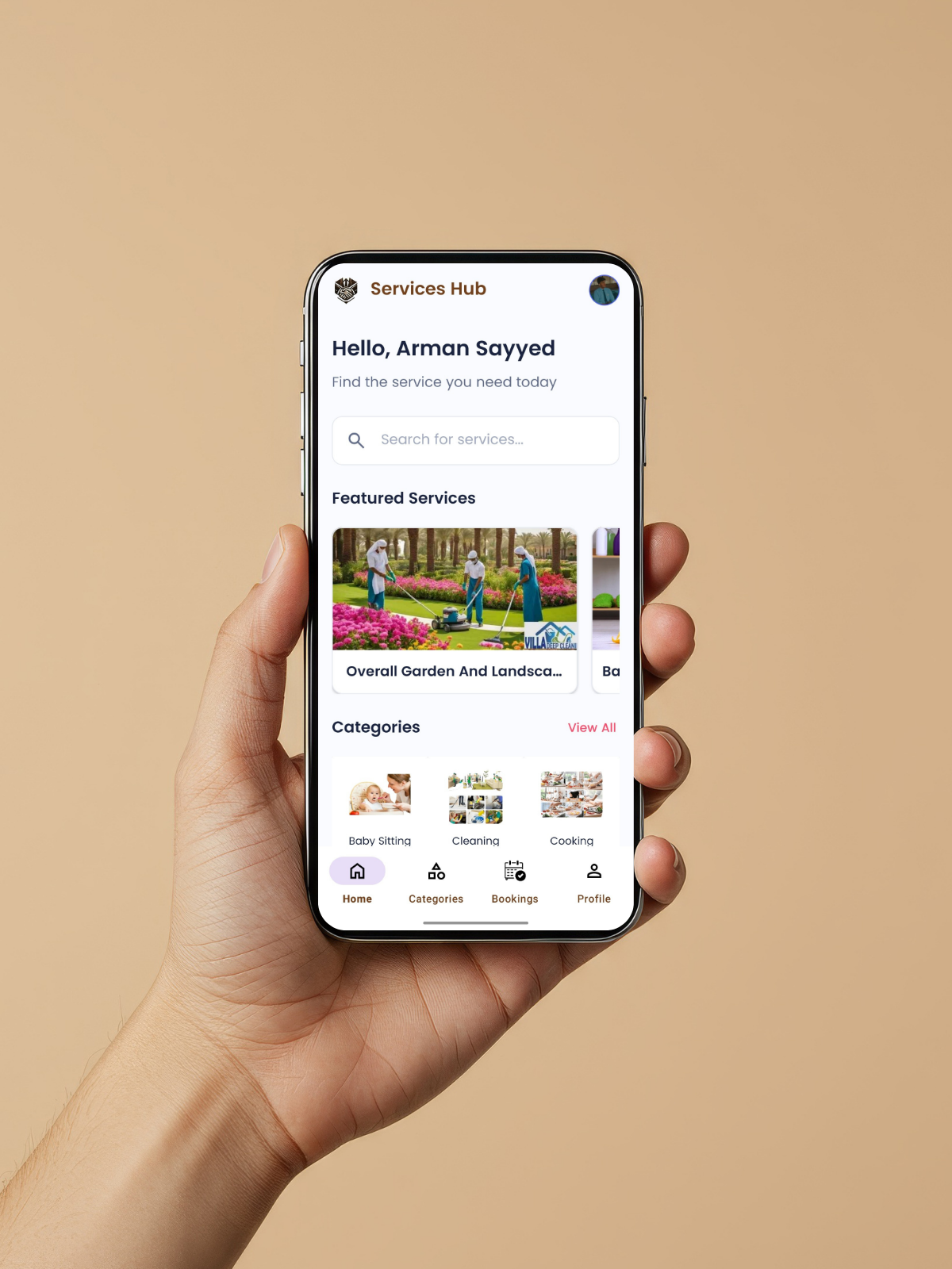 Services Hub Screenshot 1
