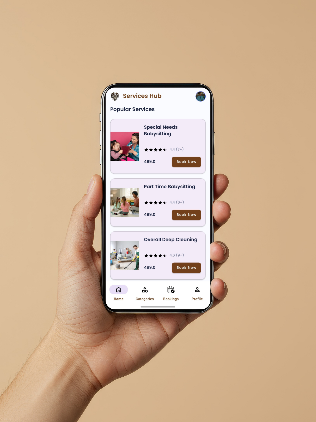 Services Hub Screenshot 2